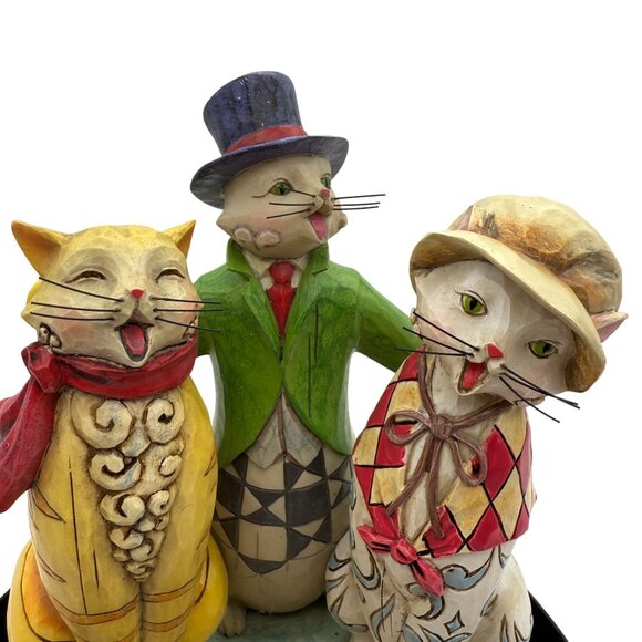 Jim Shore Caroling Cats Figurine Christmas Collectible Heartwood Creek with Box - Picture 6 of 12